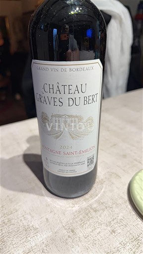 Bordeaux Montagne-Saint-Émilion Château Graves du Bert 2021