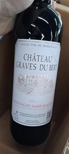Bordeaux Montagne-saint-émilion Château Graves du Bert 2021
