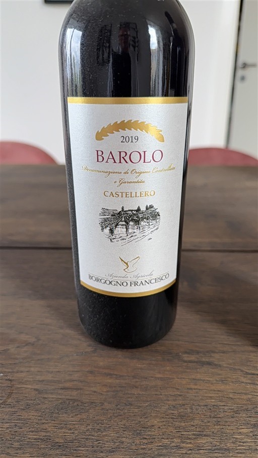 Piedmont Wines Barolo Borgogno Francesco Castellero 2019