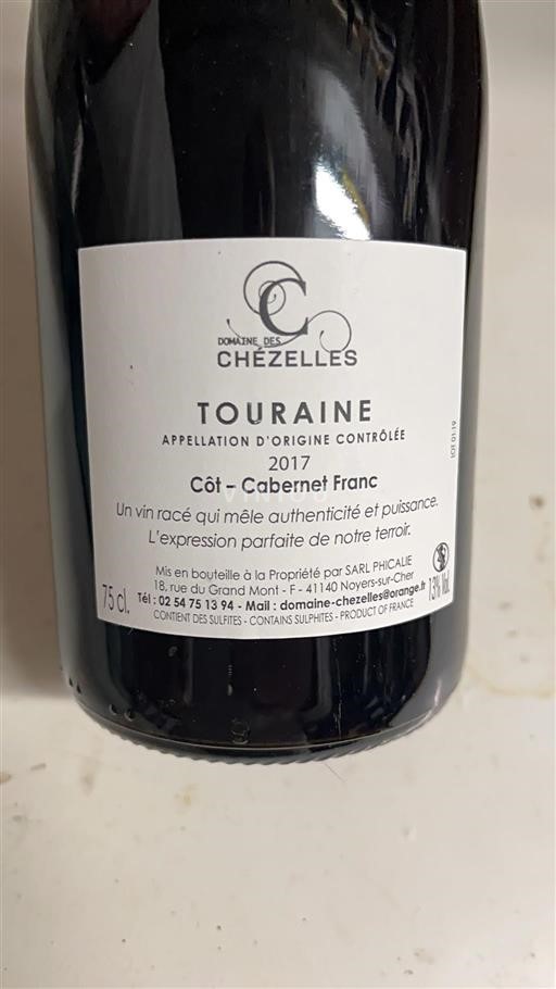 Údolí Loiry Touraine Domaine Des Chézelles Confidentiel 2017