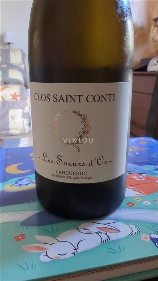 Vin Orange sec Les Soeurs d'Or Clos Saint Conti 2023 France Languedoc AOC bio
