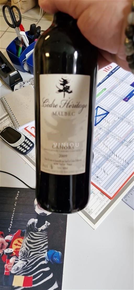 Sudoeste Cahors Cèdre Héritage Malbec 2009