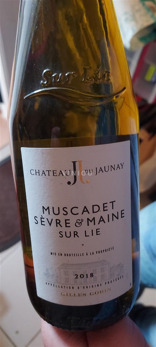 Vin Blanc sec Château Jaunay 2018 France Vallée de la Loire Muscadet-sèvre-et-maine AOC