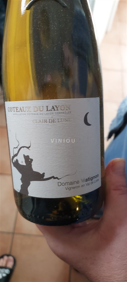 Dolina Loare Coteaux-du-Layon Domaine Matignon Clair de Lune Neleten.