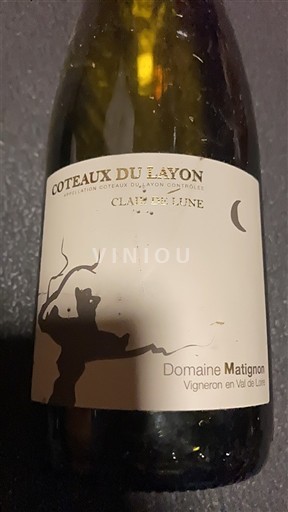 Loirevallei Coteaux du Layon Domaine Matignon Clair de Lune Niet-geïntegreerd