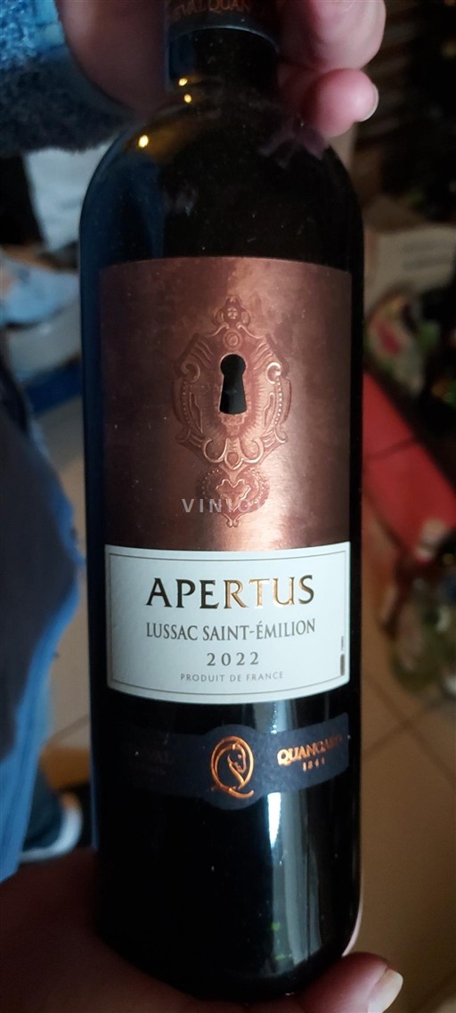 Bordeaux Lussac-saint-émilion Quancard Apertus 2022