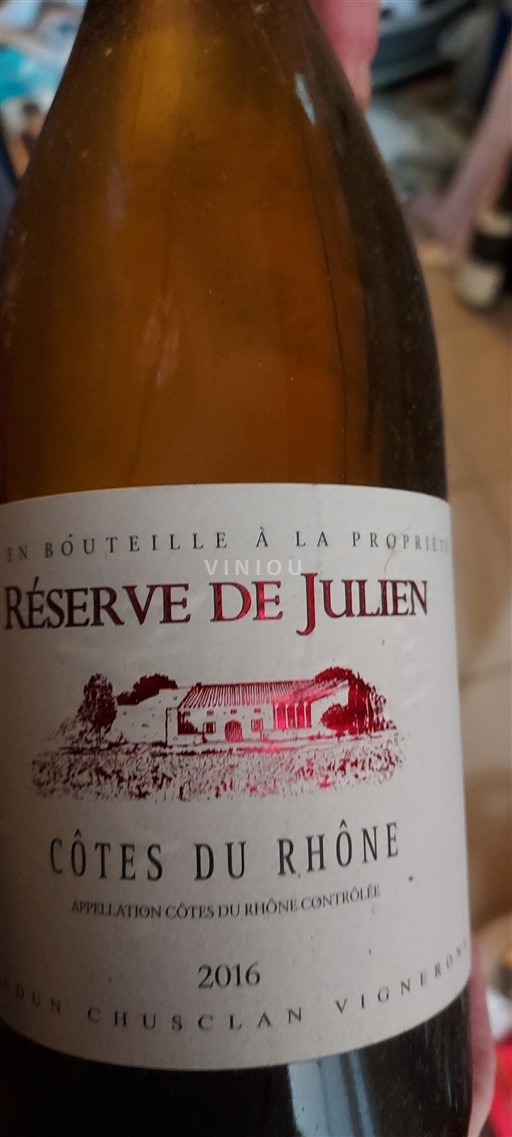 Rhône-dalen Côtes-du-Rhône Chusclan Vignerons Réserve de Julien 2016