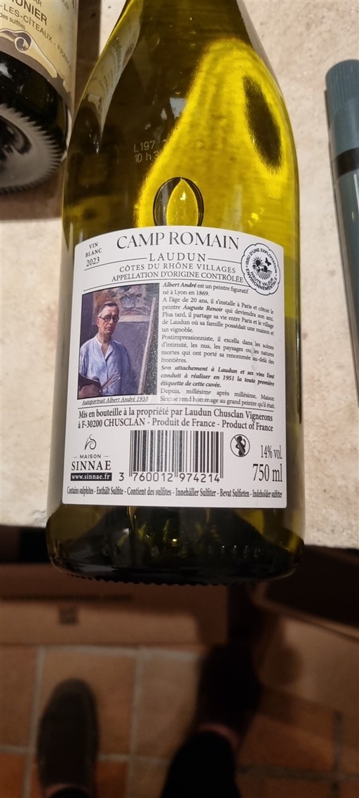 Valle del Rodano Côtes-du-rhône-villages Laudun Chusclan Vignerons Camp Romain 2023