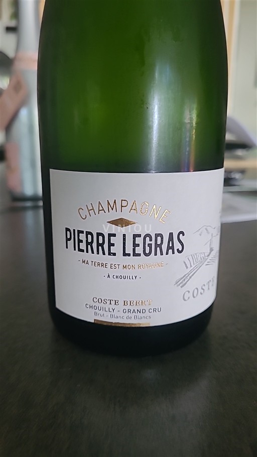 Champaña Champán Grand Cru Pierre Legras Coste Beert Sin añada