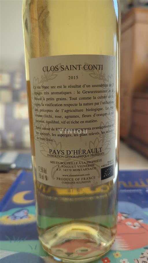 Languedoc Niet gespecificeerd Clos Saint Conti 2015