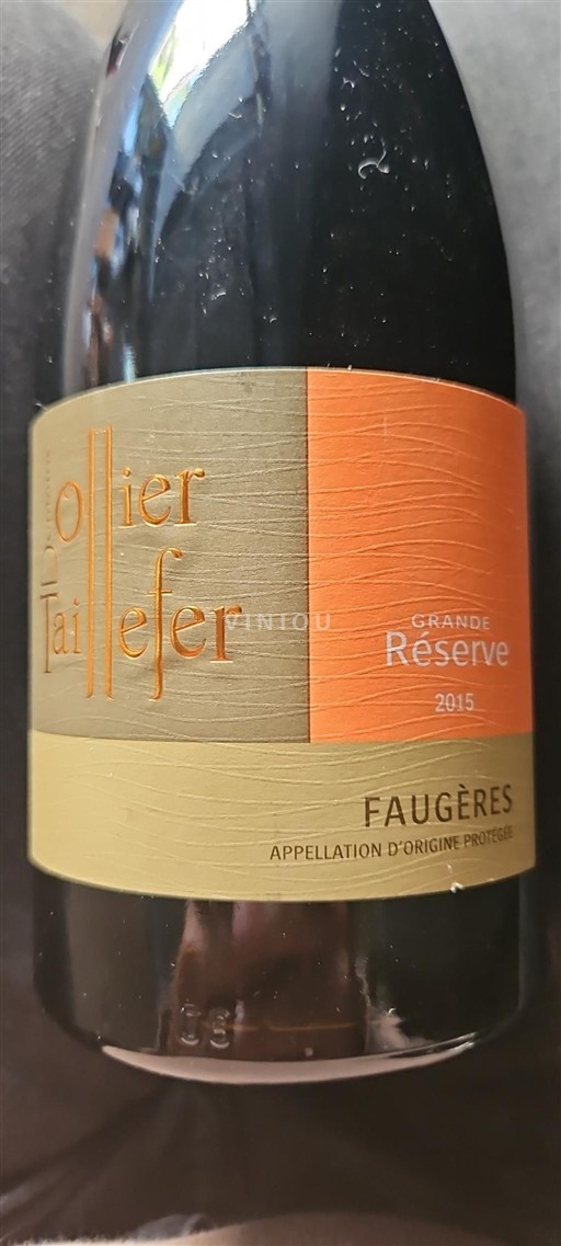 Languedoc Faugères Ollier Taillefer Grande Réserve 2015