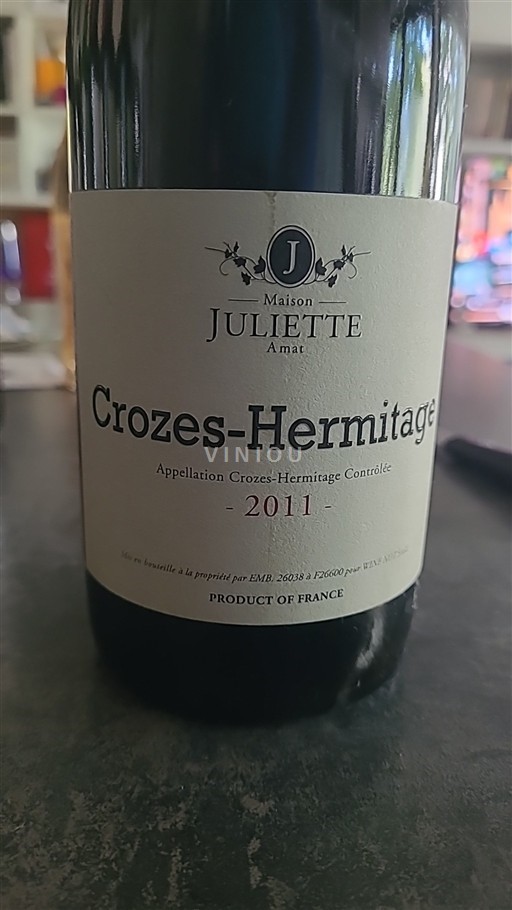Rhônetal Crozes-Hermitage Maison Juliette Amat 2011