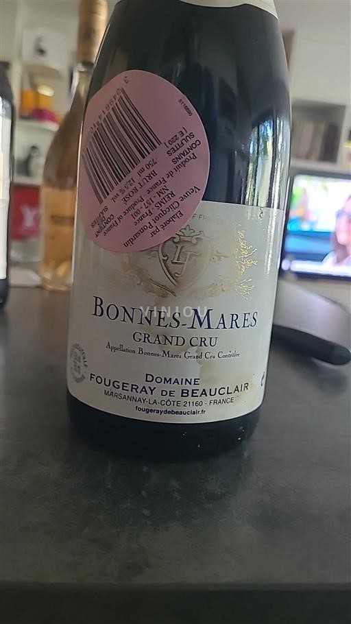 Burgundi Bonnes-mares Grand Cru Domaine Fougeray de Beauclair Ei vuosikertaa