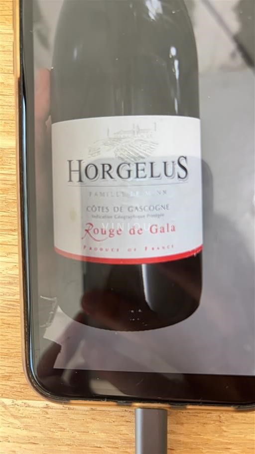 Sudoeste Côtes de Gascogne Horgelus Rouge de Gala 2018