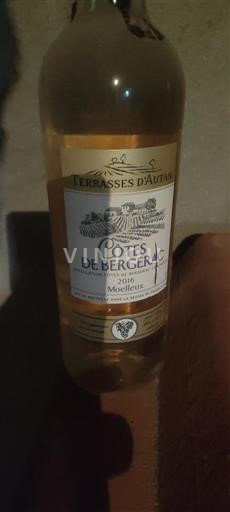 Sydvestfrankrig Côtes-de-bergerac Terrasses Autan 2016