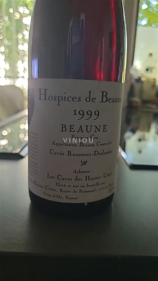 Burgundi Beaune Premier Cru Hospices de Beaune Rousseau-Deslandes 1999