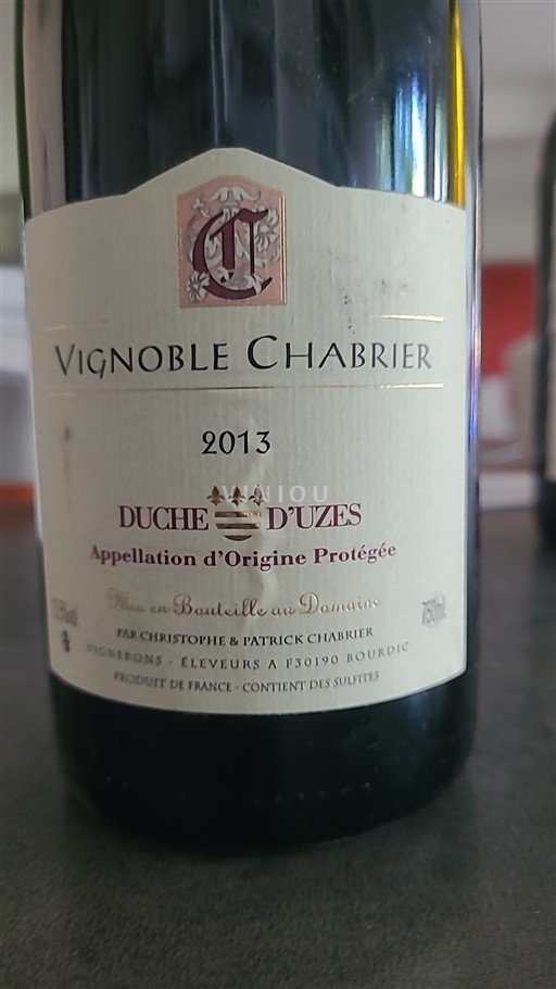 Rhônetal Duché d'Uzès Vignoble Chabrier 2013