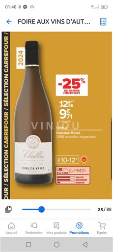Borgoña Chablis Domaine Massé 2024