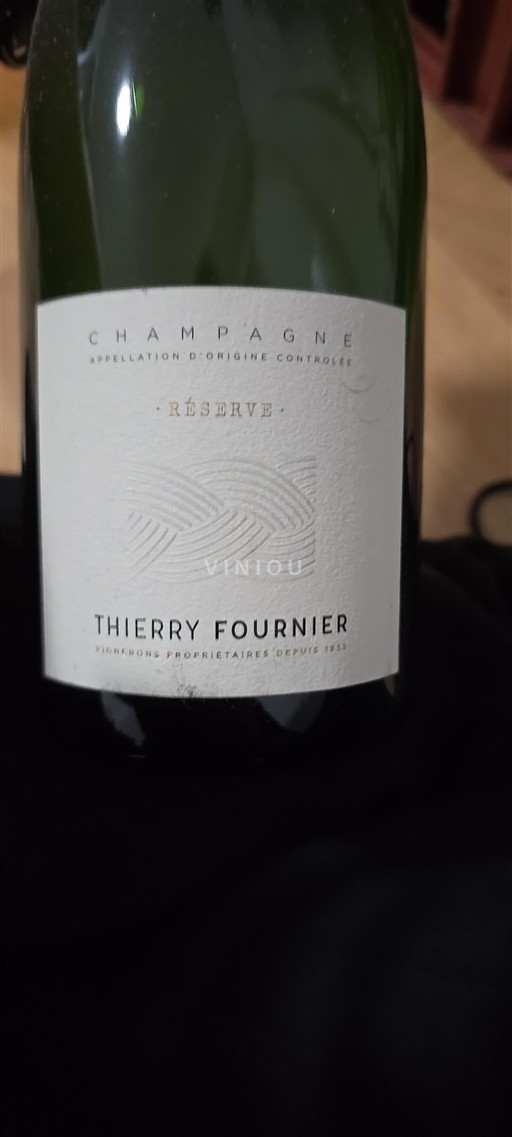 Champaña Champán Thierry Fournier Réserve Sin añada