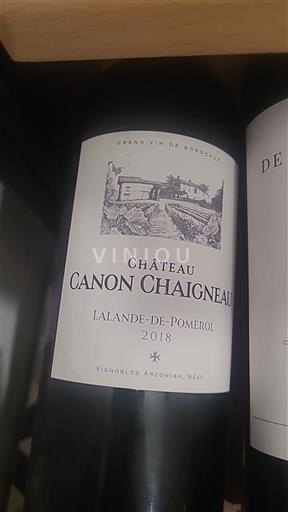 Bordeaux Lalande-de-pomerol Château Canon Chaigneau 2018