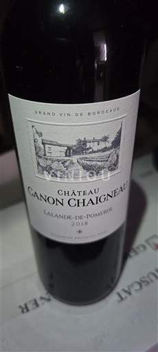 Bordeaux Lalande-de-Pomerol Château Canon Chaigneau 2018
