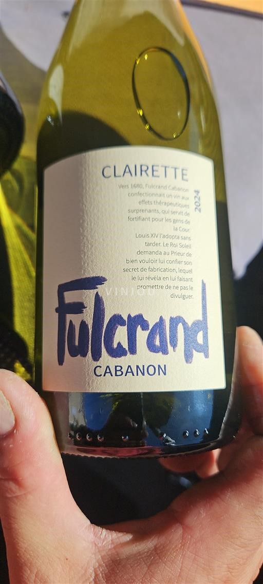 Rhône Valley Clairette de Die Fulcrand Cabanon Clairette 2021