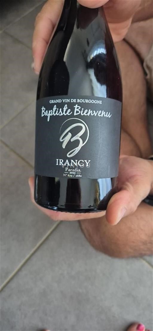 Borgogna Irancy Baptiste Bienvenu Paradis 2022