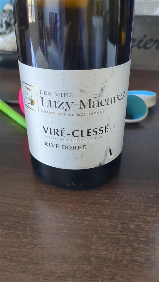 Burgundi Viré-clessé Grand Cru Luzy-Macarez Rive Dorée 2022