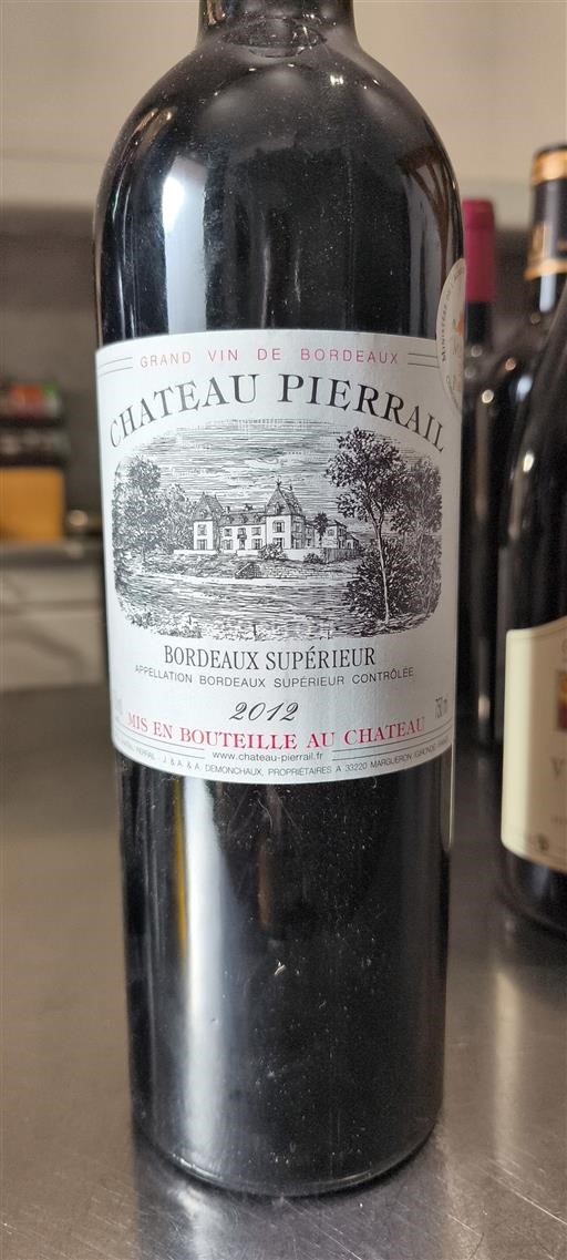 Bordeaux Bordeaux Supérieur Château Pierrail 2012