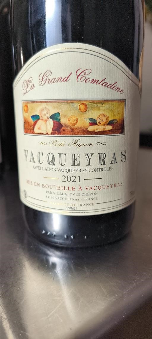 Rhône-dalen Vacqueyras Yves Cheron Péché Mignon 2021