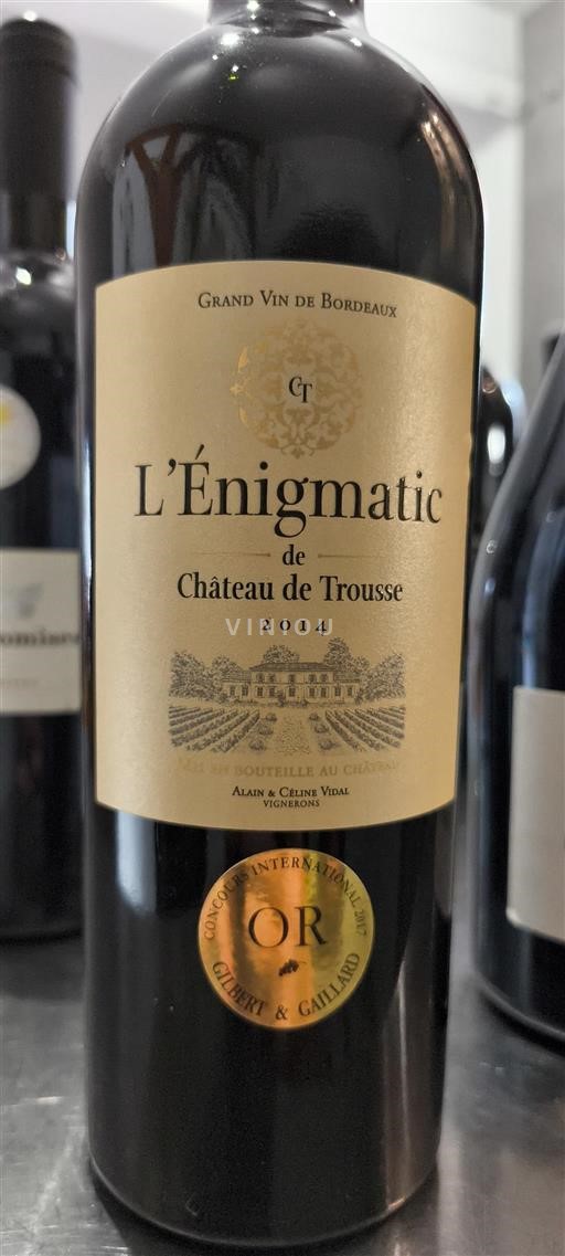 Bordeaux Ikke specificeret Château Trousse L'Énigmatic 2014