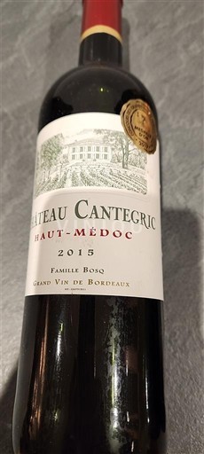 Bordeaux Haut-Médoc Château Cantegric 2015