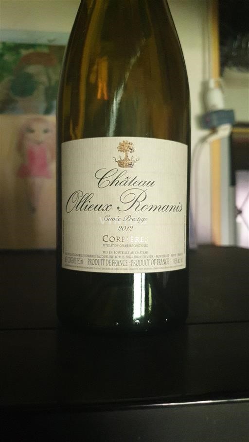Languedoc Corbières Château Ollieux Romanis Prestige 2012