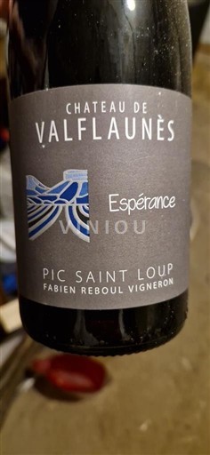 Langvedok Pic-saint-loup Château Valflaunès Espérance 2022