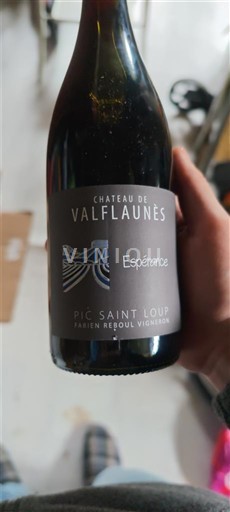 Languedoc Pic-saint-loup Château Valflaunès Espérance 2022
