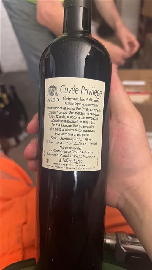 Rhône Valley Grignan-les-Adhémar Château La Croix Chabrières Privilège 2020