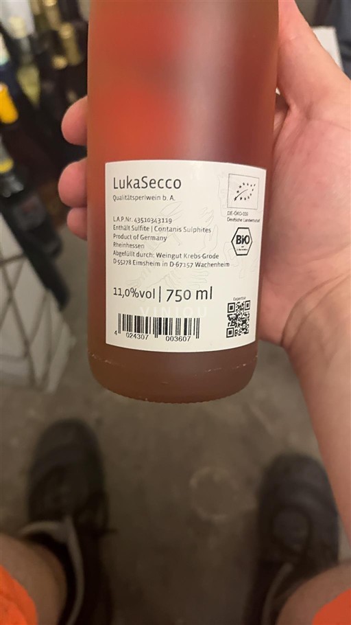 Rheinhessen Not Specified Weingut Krebs-Grode LukaSecco Non-Vintage