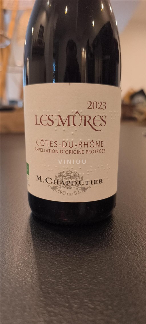Rhônedalen Côtes du Rhône M. Chapoutier Les Mûres 2023