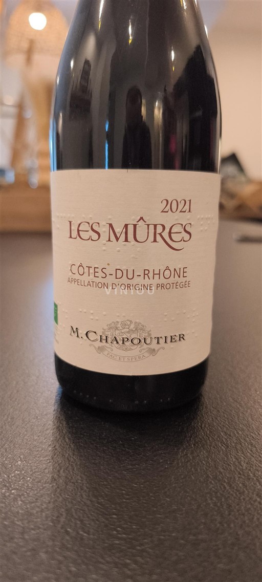 Rhônedalen Côtes du Rhône M. Chapoutier Les Mûres 2021
