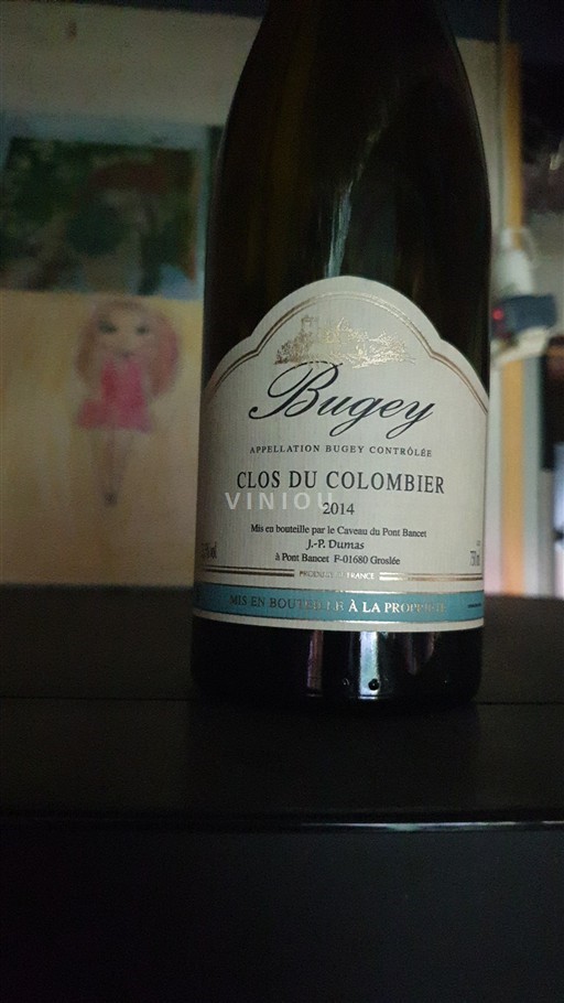 Savoie och Bugey Bugey Le Caveau du Pont Bancet Clos du Colombier 2014