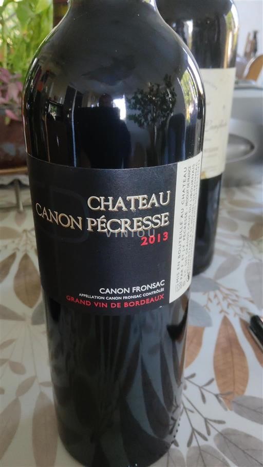 Bordeaux Canon-Fronsac Château Canon Pécresse 2013