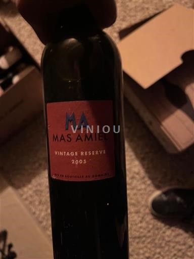Roussillon Maury Mas Amiel Vintage Réserve 2005