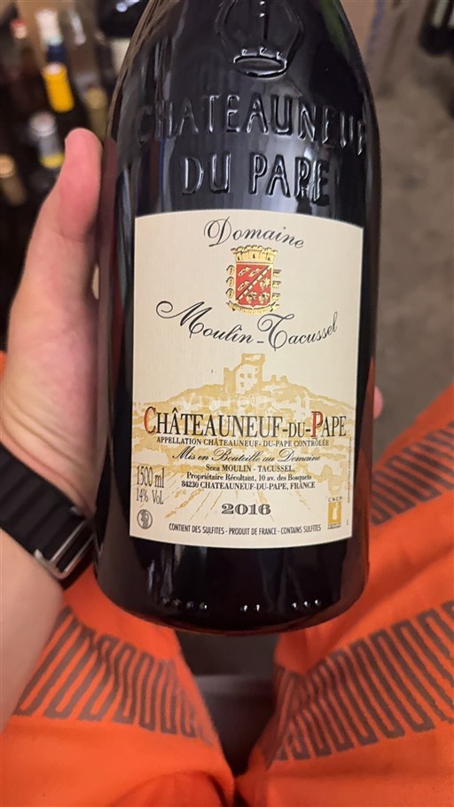 Rhône-dalen Châteauneuf-du-Pape Domaine Moulin-Tacussel 2016