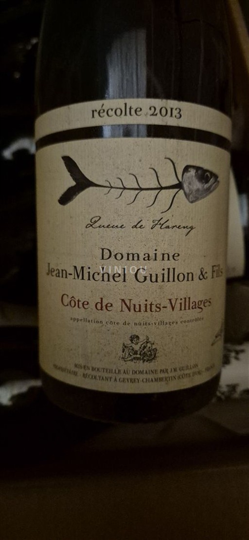 Burgundi Côte de Nuits -kylät Domaine Jean-Michel Guillon & Fils Queue de Hareng 2013