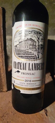 Bordeaux Fronsac Château Lambert 2016