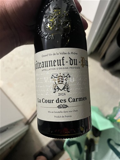 Vallée du Rhône Châteauneuf-du-pape La Cour des Carmes 2024