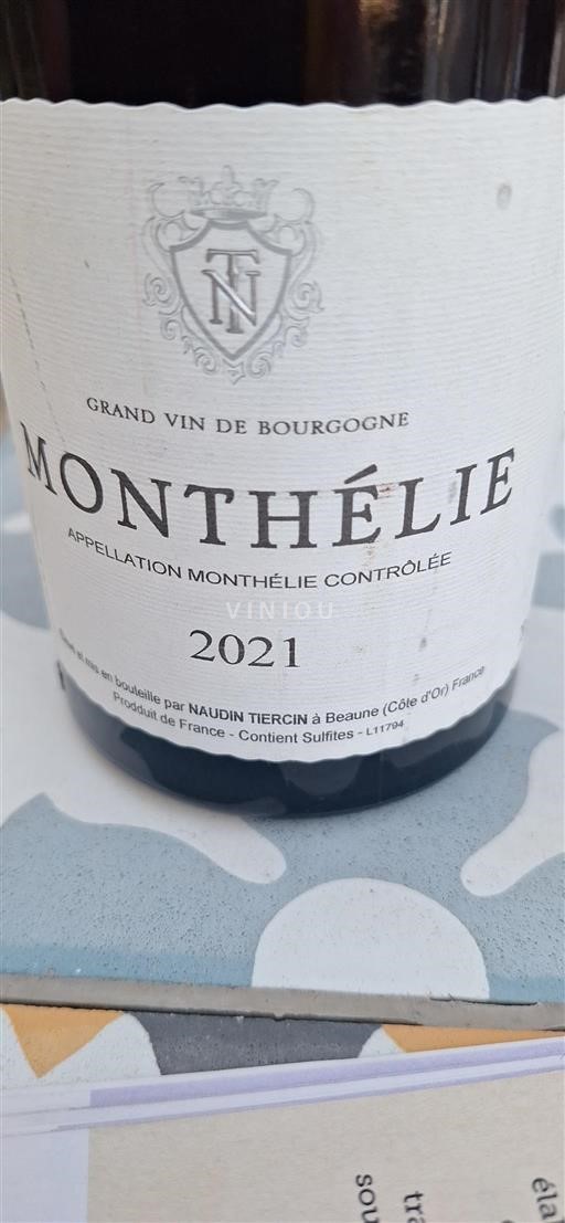 Burgund Monthélie Naudin Tiercin 2021