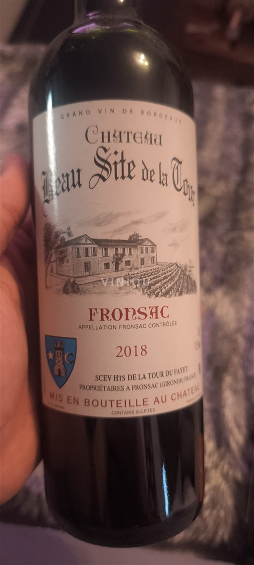Bordeaux Fronsac Château Beau Site de la Tour 2018