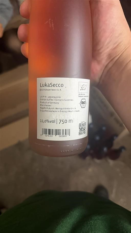 Rheinhessen Not Specified Weingut Krebs-Grode LukaSecco Non-Vintage