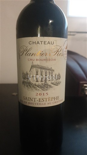 Bordeaux Saint-Estèphe Cru Bourgeois Château Plantier Rose 2015